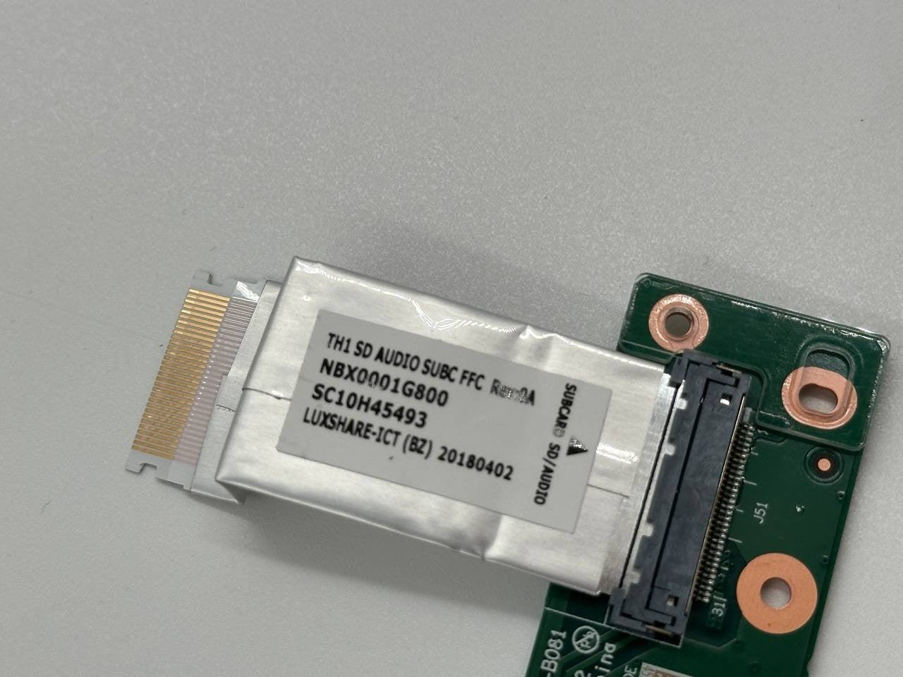 TH1 SD AUDIO SUBC FFC RerOA NBX0001G800 SC10H45493 J51 LUXSHARE-ICT (BZ) 20180