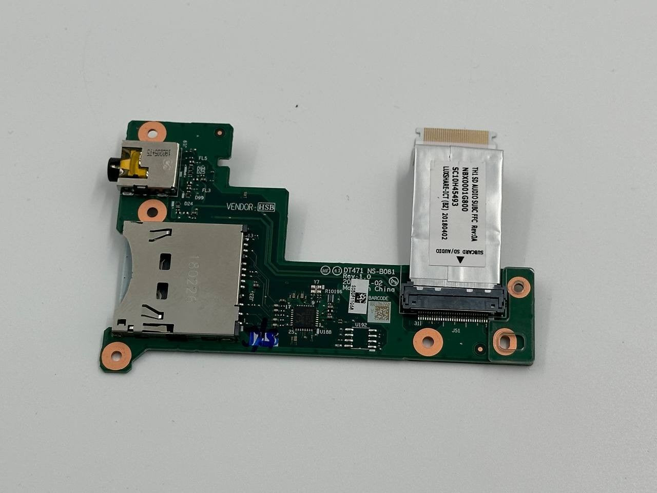 TH1 SD AUDIO SUBC FFC RerOA NBX0001G800 SC10H45493 J51 LUXSHARE-ICT (BZ) 20180