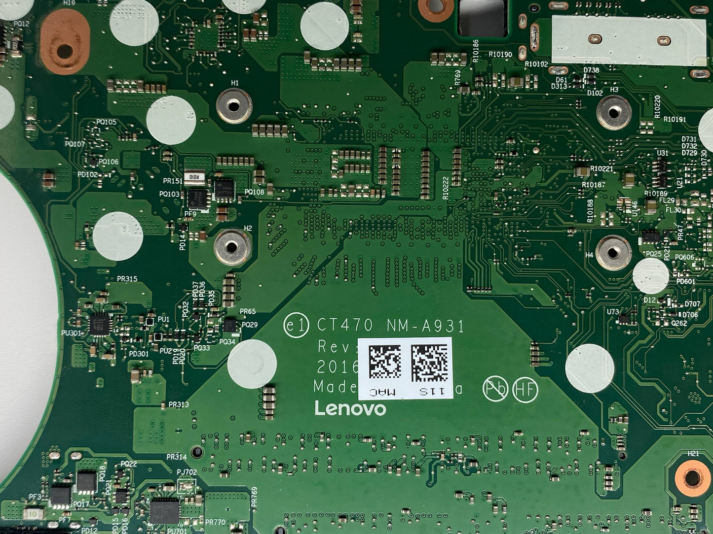 Lenovo ThinkPad T470 Laptop Motherboard 45112801032 Faulty