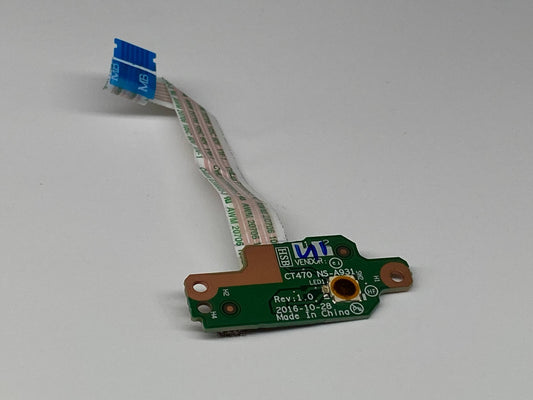 Lenovo ThinkPad T470 A475 Power Button Board w/ Cable NS-A931