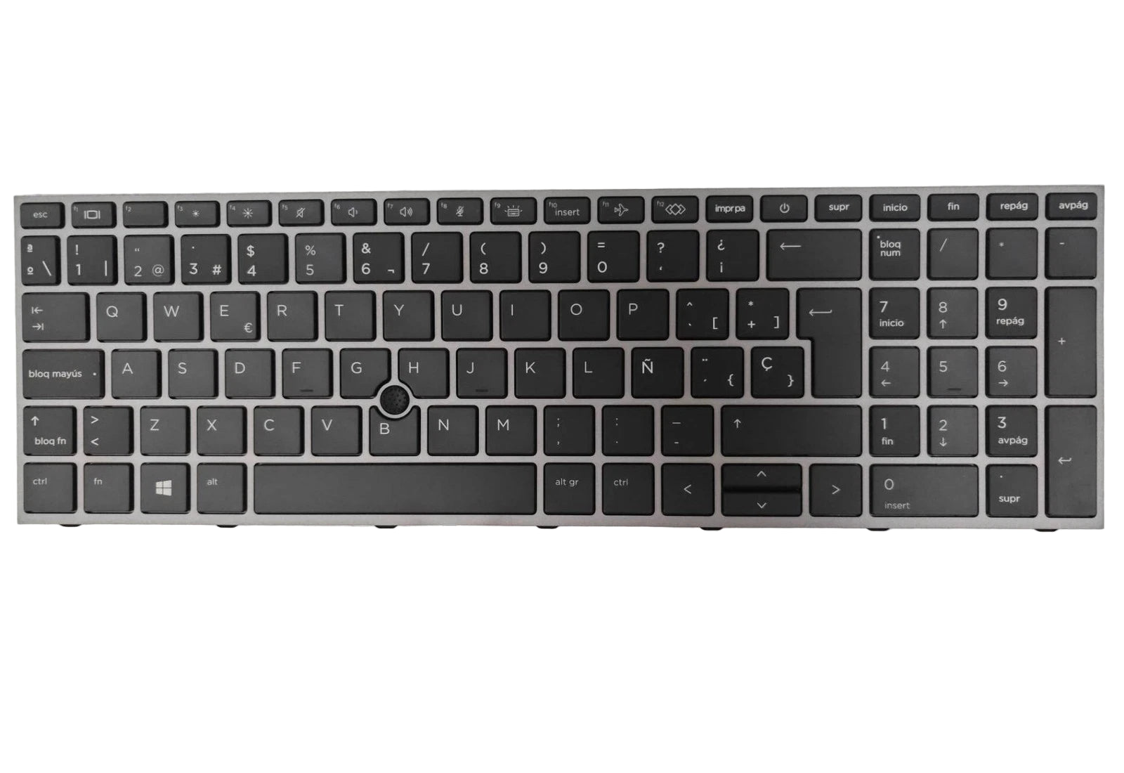 Laptop Keyboard for HP Zbook Fury 17 G7 17 G8 Spanish Backlit Pointer Gray Frame My Store